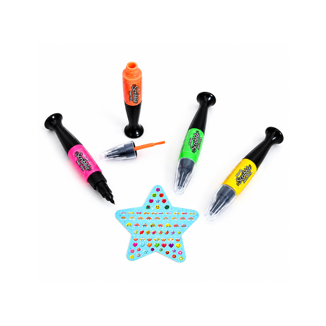 Mirada Glow in the Dark Scribble Nail Pen Nail Art Kit