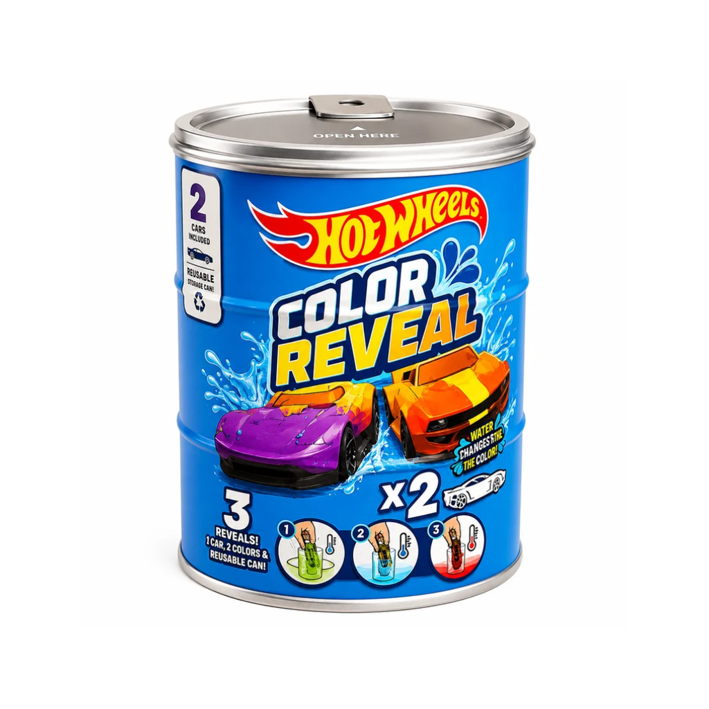 Hot Wheels Color Reveal 2-Car Pack – Color Changing Surprise Toy Cars