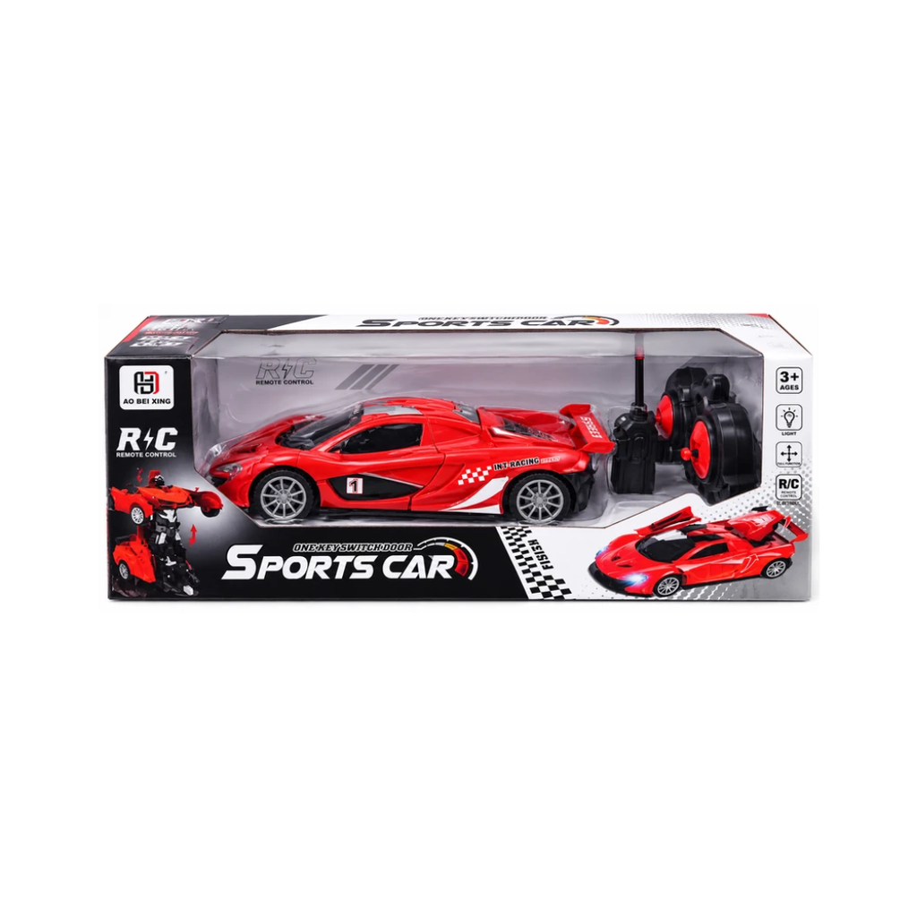 Remote Control Sports Car with One-Key Switch Door – Red