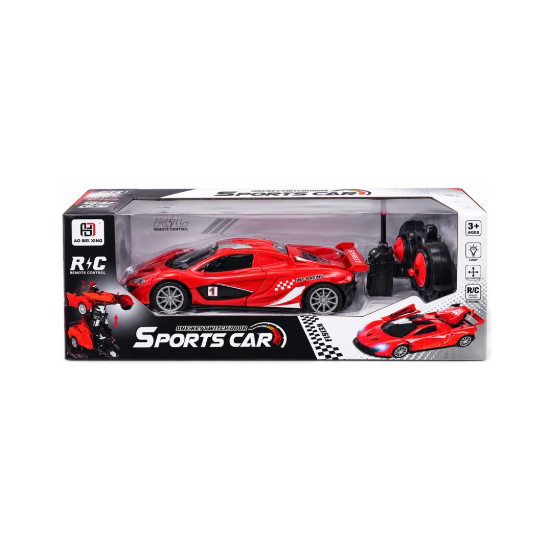 Remote Control Sports Car with One-Key Switch Door – Red