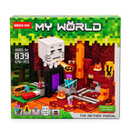 MY WORLD Nether Portal Building Blocks Set 476+ Pieces Ages 6+ Years
