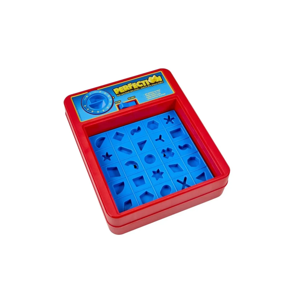 Hasbro Gaming Perfection Plus Board Game – Fast Shape Matching Game with Duel Mode