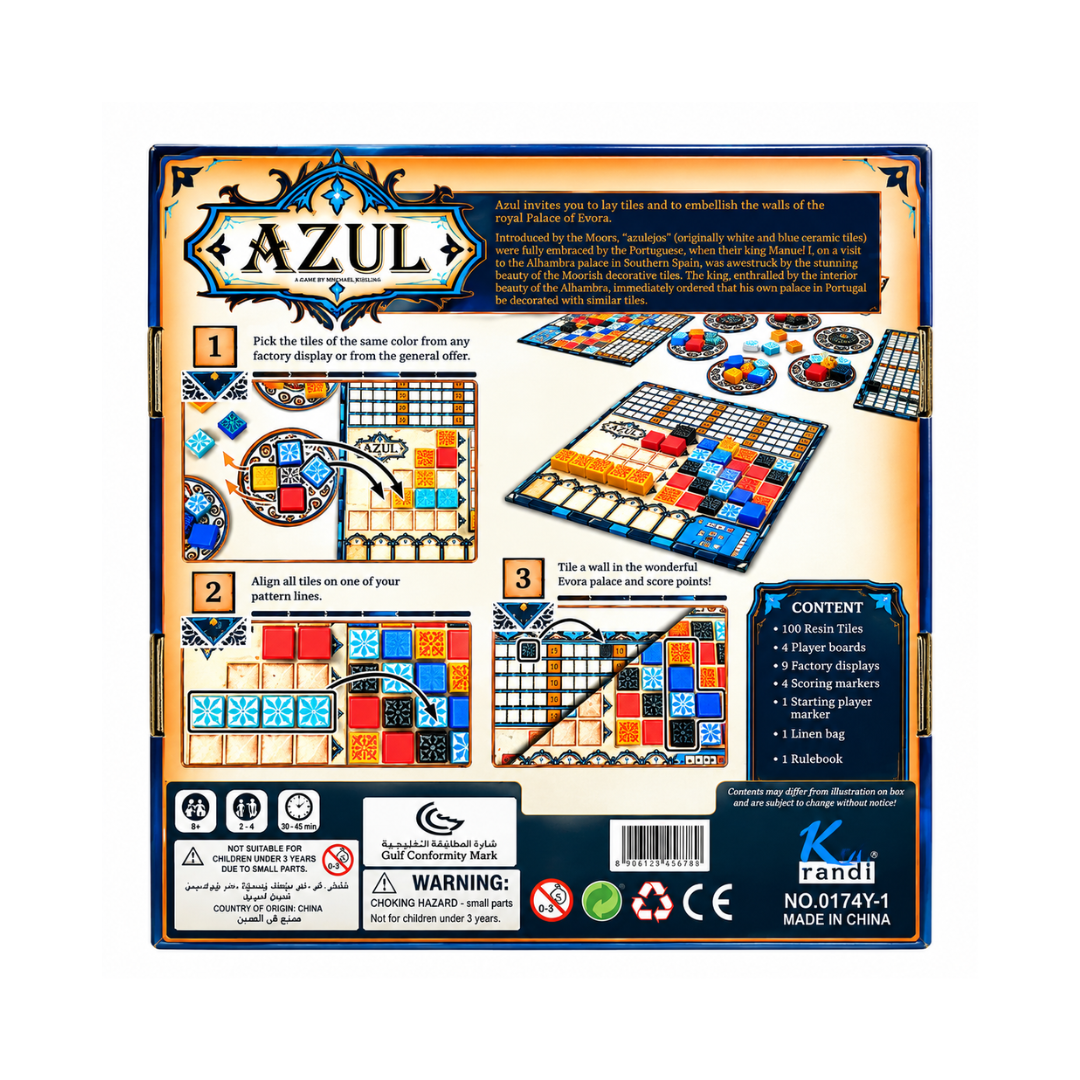 Rainbow Toys Azul Board Game Strategy & War Games Board Game