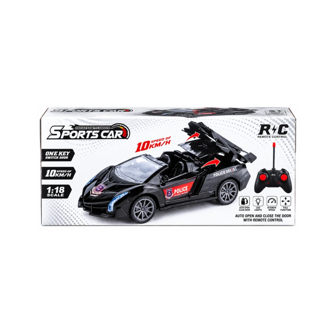 Remote Control Sports Car with One-Key Switch Door – Red