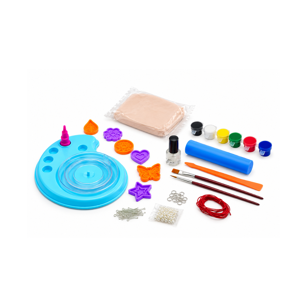 Funskool Handycraft Ne Terracotta jewellery Kit (Multi color)
