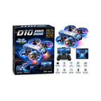 D10 Pro Drone with HD & 4K Camera, RGB Lights & Bottom Camera – 14+ Years