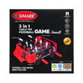 SIMARR 3-in-1 Table Top Foosball Game Small Football, Ludo & Snakes & Ladders 5+ Years
