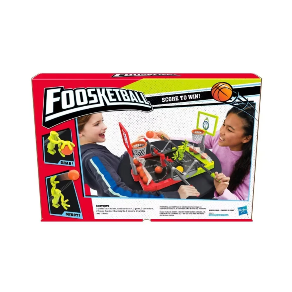 Hasbro Gaming Foosketball Game – 2 Player Foosball & Basketball Tabletop Game