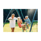 Plum Metal Single Swing & 2-Seater Glider with Mist Feature | Premium Outdoor Kids Swing Set