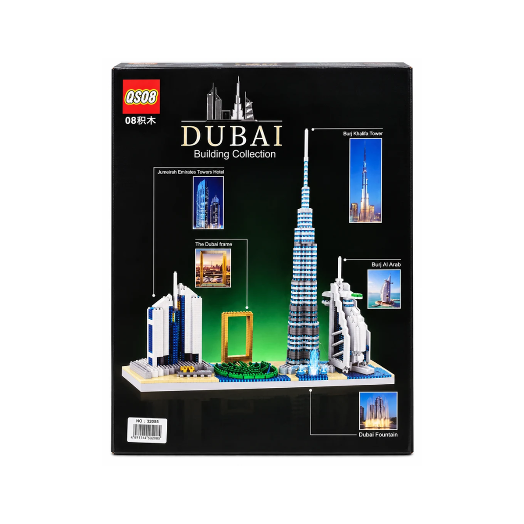 QS08 Dubai Building Collection 3000+ PCS Architectural Building Blocks Set – 6+ Years