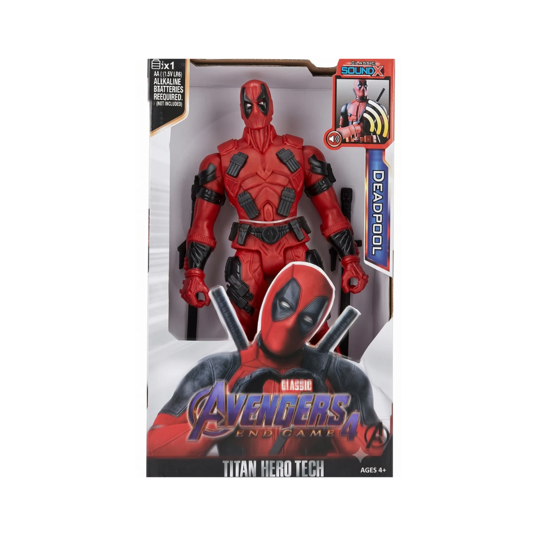 Titan Hero Tech Deadpool Action Figure with Sound Effects – 10 Inch, Ages 4+