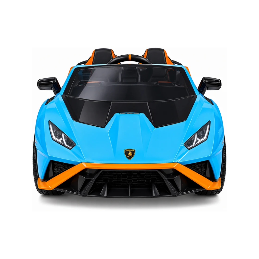 Licensed Lamborghini STO 12V Battery Operated Ride-On Car for Kids | Dual Motor | Blue