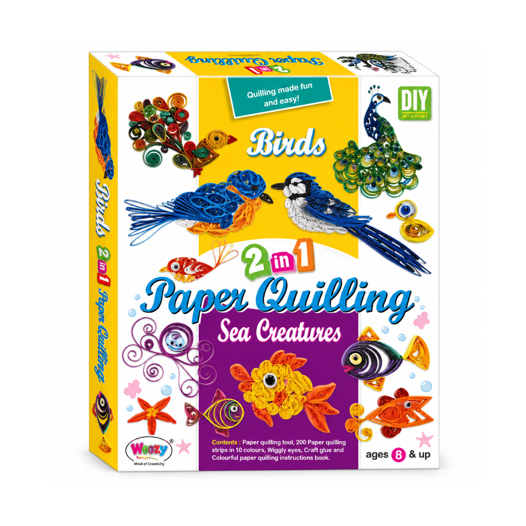 Ekta Paper Quilling Kit Sea And Creature Edition