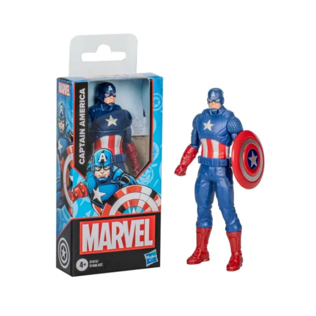 Hasbro Marvel Captain America Action Figure, 6-Inch, Super Hero Toys and Figures for Kids Ages 4+