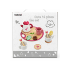 Cute 12-Piece Tea Set for Kids – Pretend Play Tea Party Toy Set