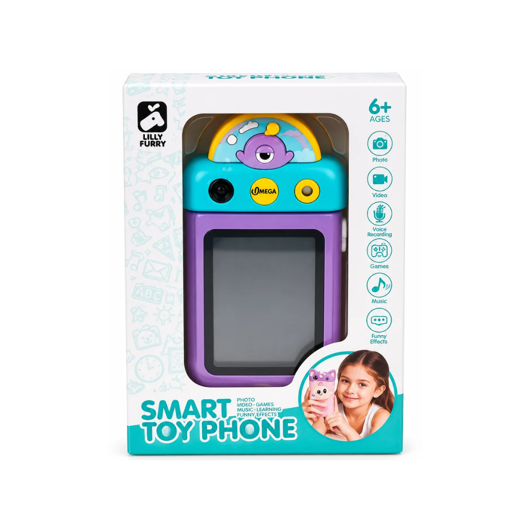 Smart Toy Phone for Kids | Camera, Video, Touchscreen, Music & Learning Games  Assorted Color