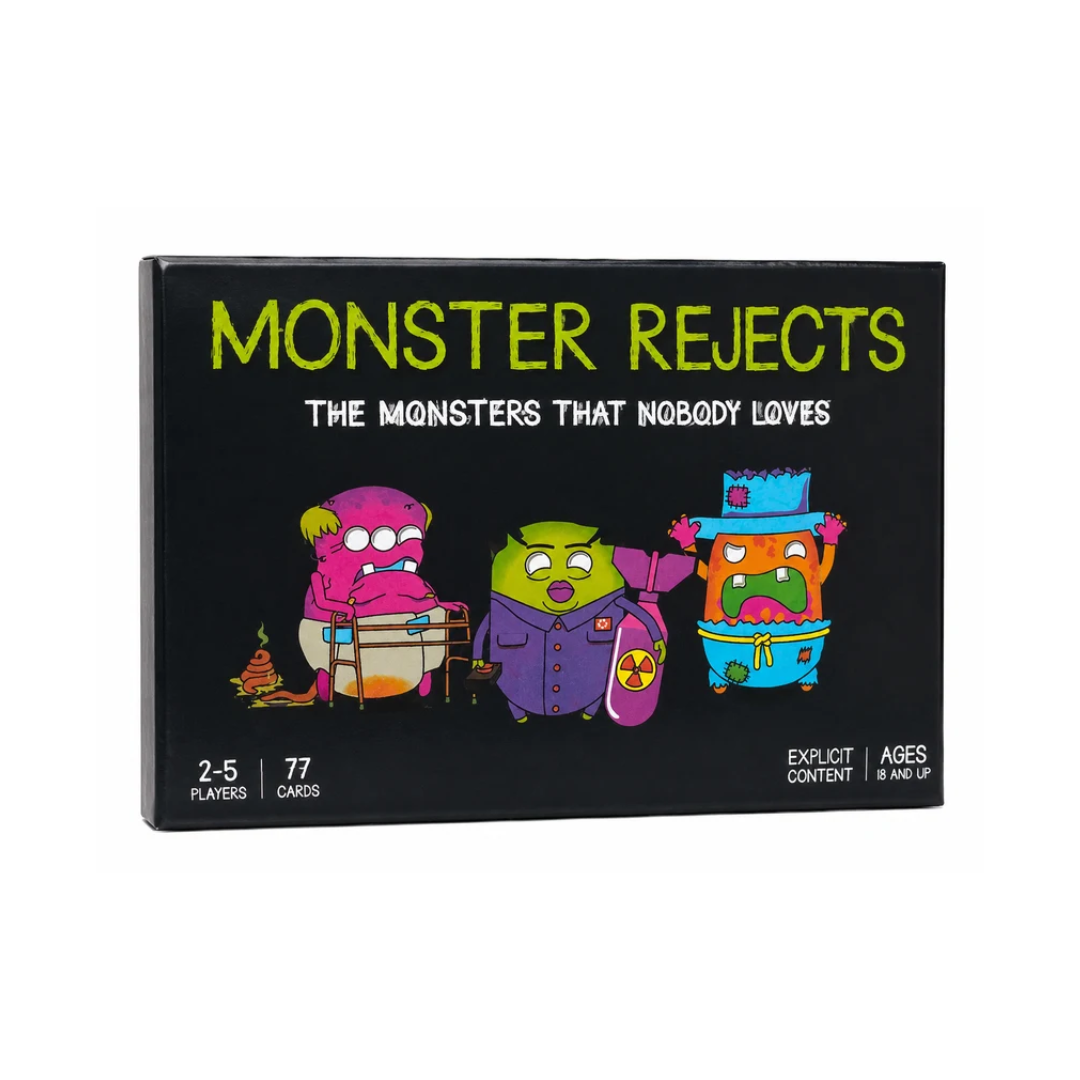 Monster Rejects – Adult Party Card Game | 77 Cards | 2–5 Players | Ages 18+