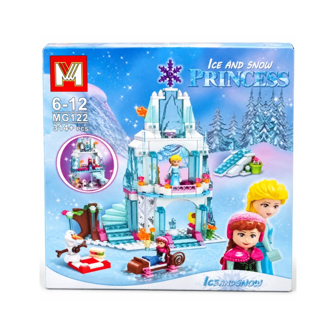 Ice and Snow Princess Castle Building Blocks Set – 314+ Pieces