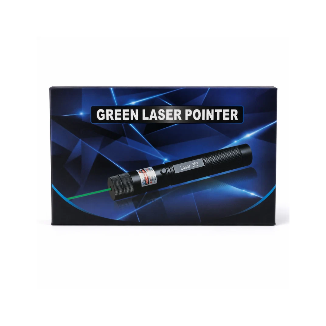 Laser 303 Green Laser Pointer with Textured Metal Body