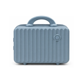 Portable Hard Shell Makeup & Travel Organizer Case with Handle – Blue Grey (30cm)