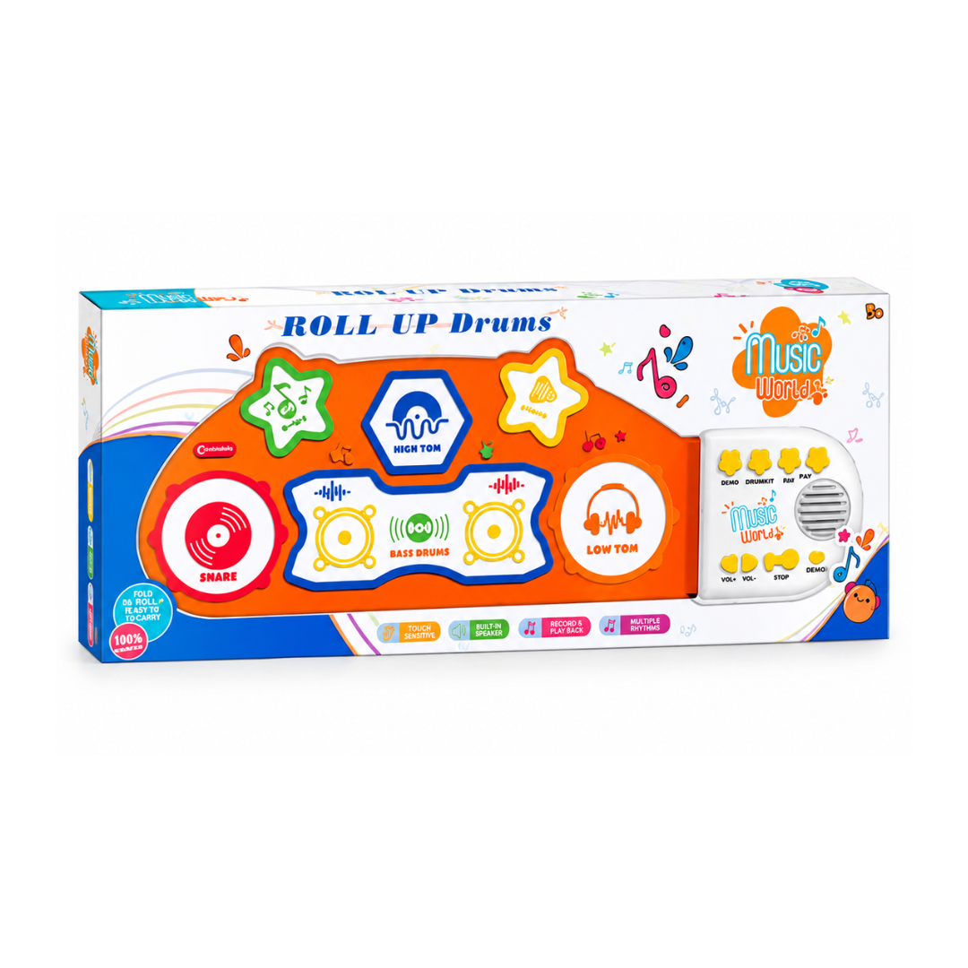 Rainbow Toys Education Silicone Portable Multi Functional Electronic Kids Piano Drum