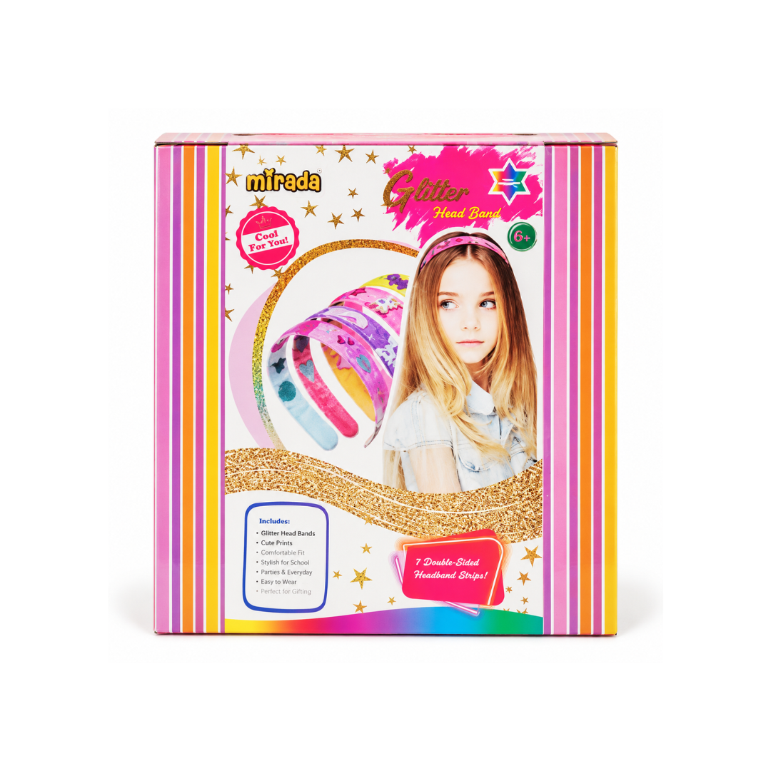 Mirada Craft Your Own Glitter Head Band | Multicolor