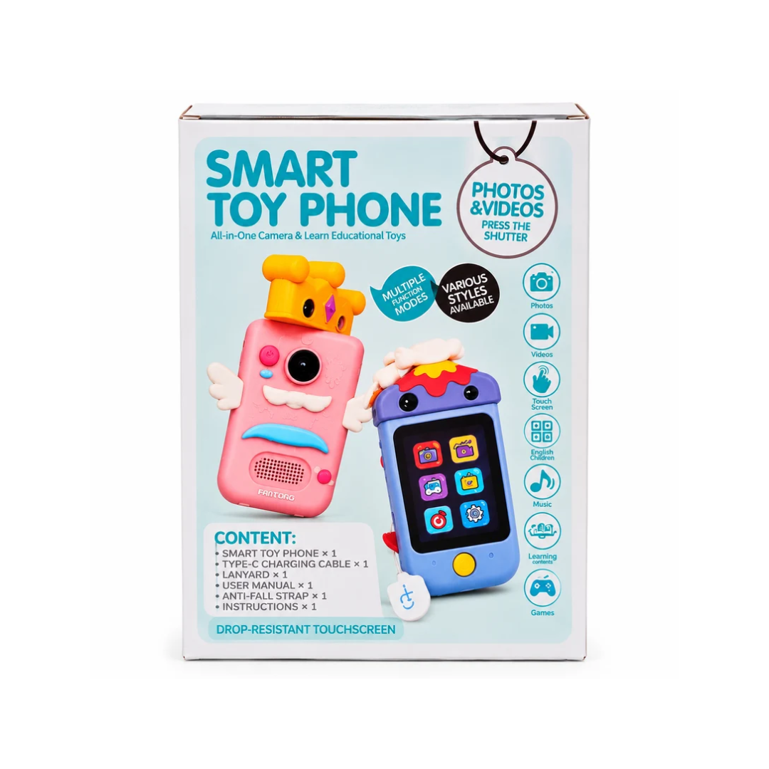 Smart Toy Phone for Kids | Camera, Video, Touchscreen, Music & Learning Games  Assorted Color