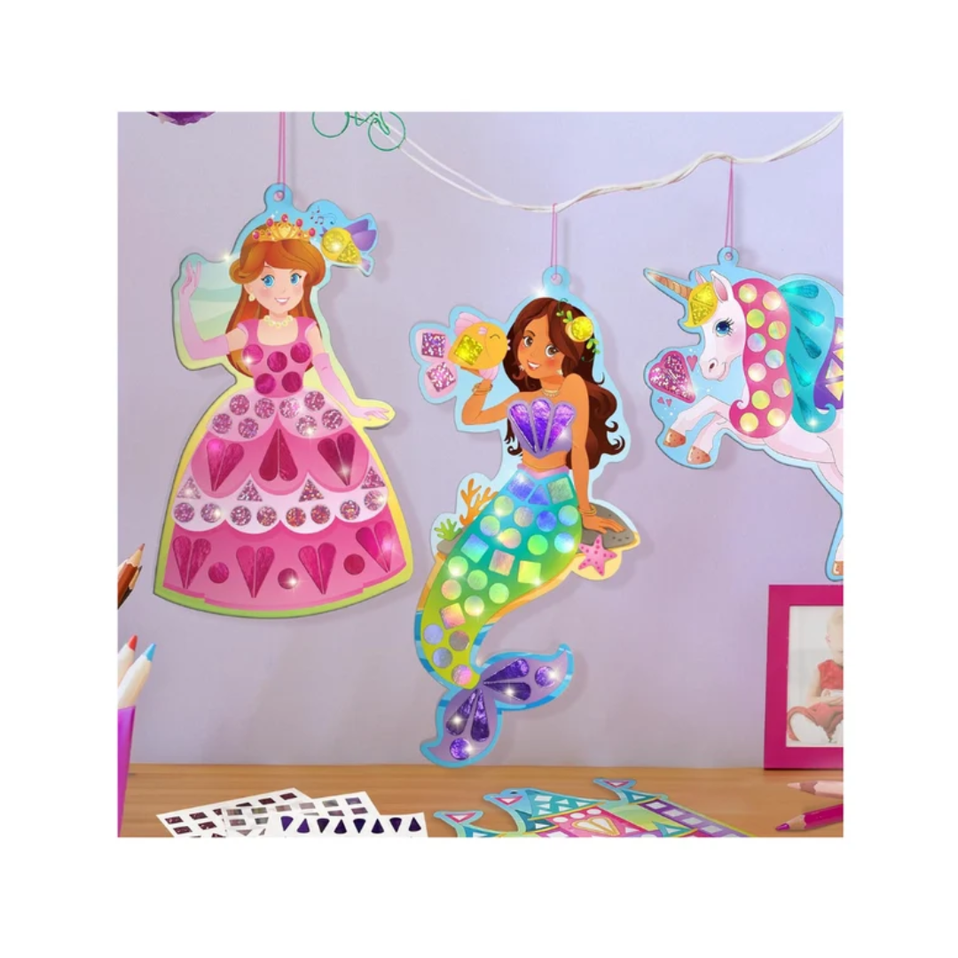 Imagimake Mirror Mosaic : Princess & Unicorn | Mess Free DIY Mosaic Craft kit