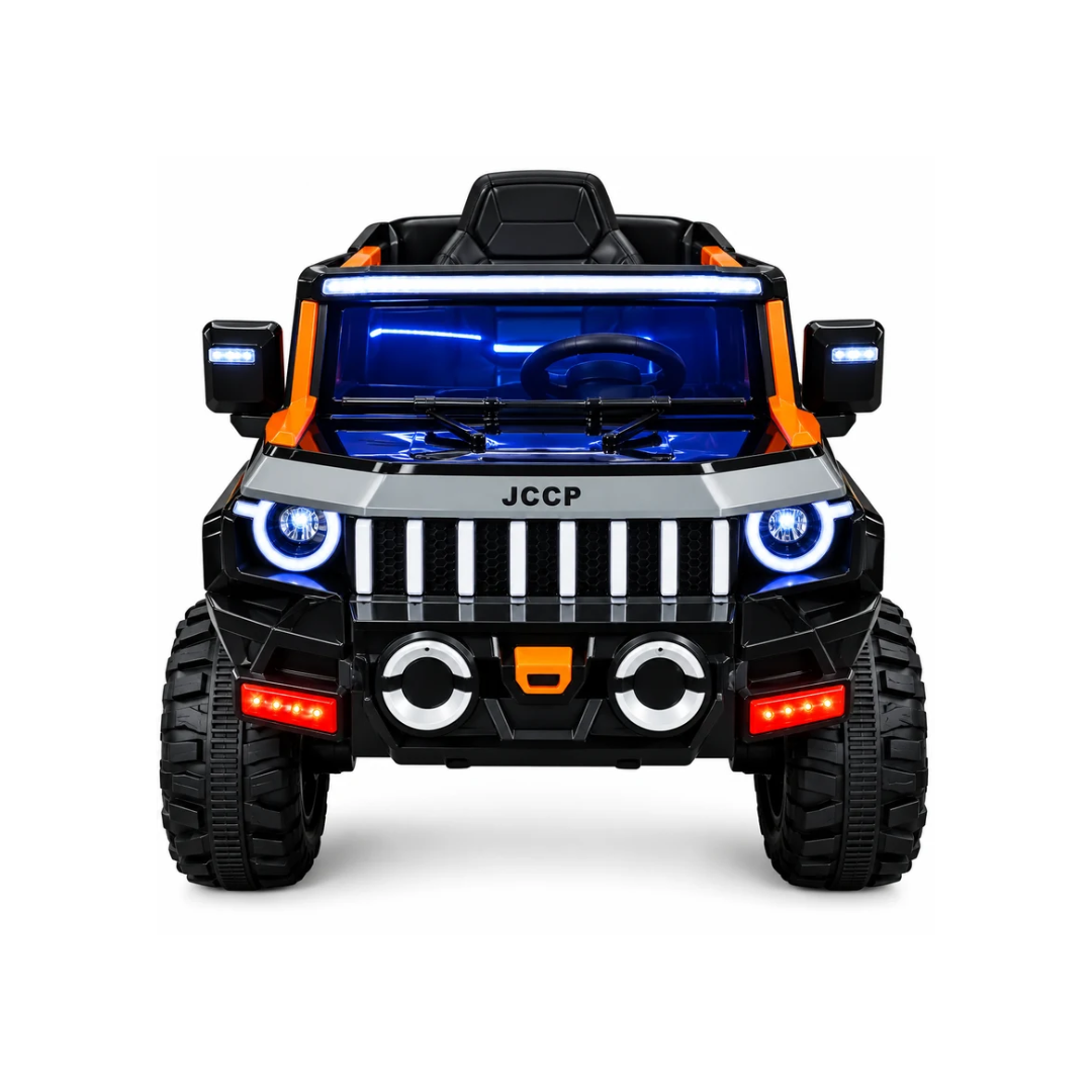 JCCP 4x4 Kids Electric Ride-On Jeep | 12V Battery Operated Off-Road Car with LED Lights