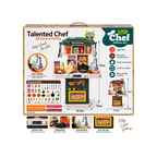 Talented Chef 64 PCS Little Chef Kitchen Play Set with Spray, Boiling Water, Light & Sound