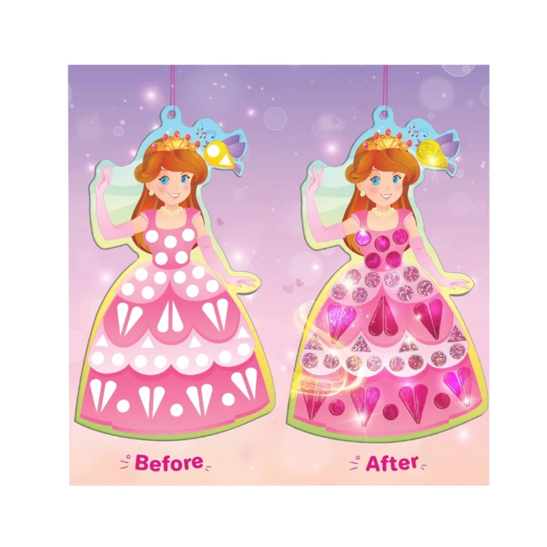 Imagimake Mirror Mosaic : Princess & Unicorn | Mess Free DIY Mosaic Craft kit