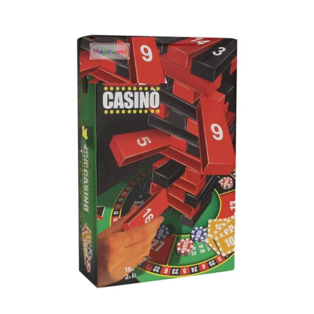 Rainbow Toys Plastic Casino Building Blocks Jenga Game
