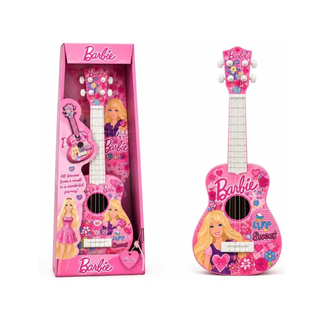 Barbie Kids Acoustic Guitar Toy – Pink, Musical Instrument