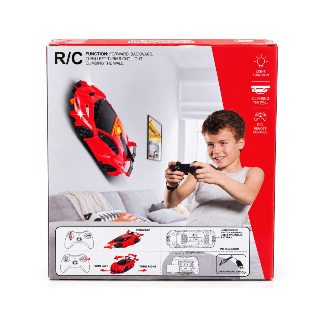 KRC RC Wall Climbing Stunt Car with Remote Control, LED Lights