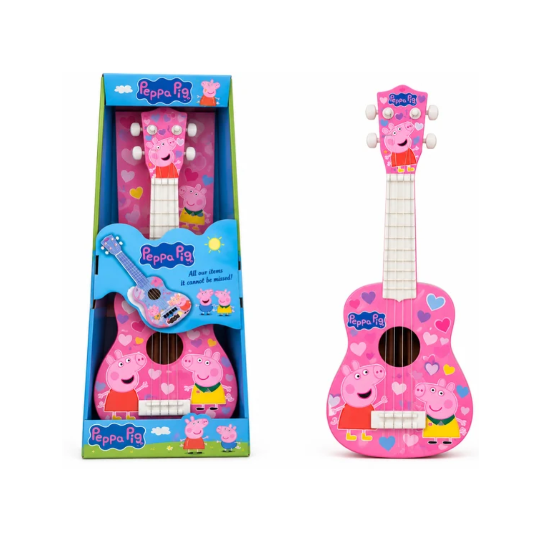 Peppa Pig Kids Acoustic Guitar Toy – Blue & Pink, Musical Instrument