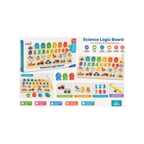 BAOLI Science Logic Board Wooden Educational Learning & Fishing Game for Kids – 36M+