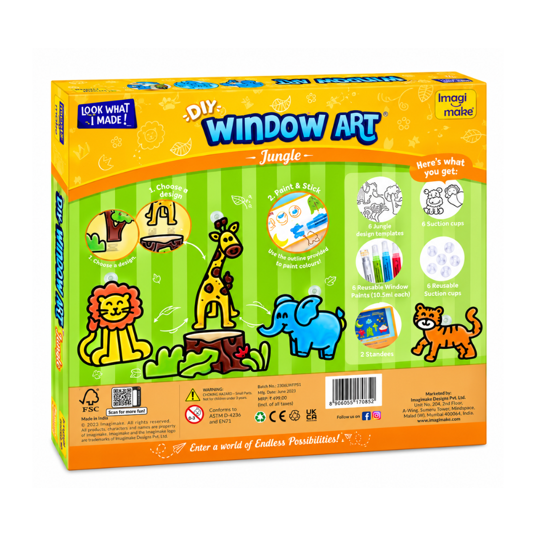 Imagimake Window Art Jungle