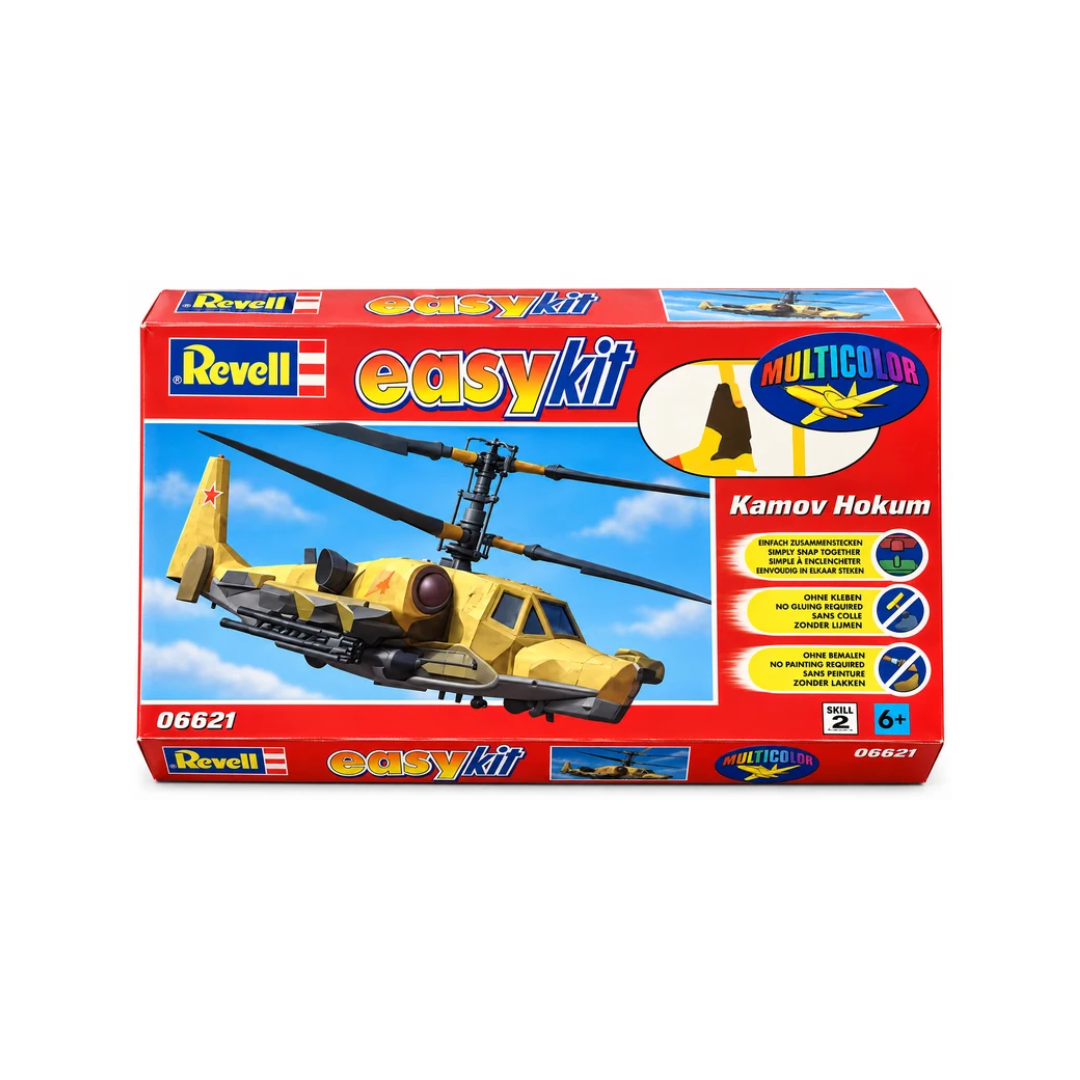 Revell EasyKit Kamov Hokum Multicolor Helicopter Model Kit 06621 | 6+ Years