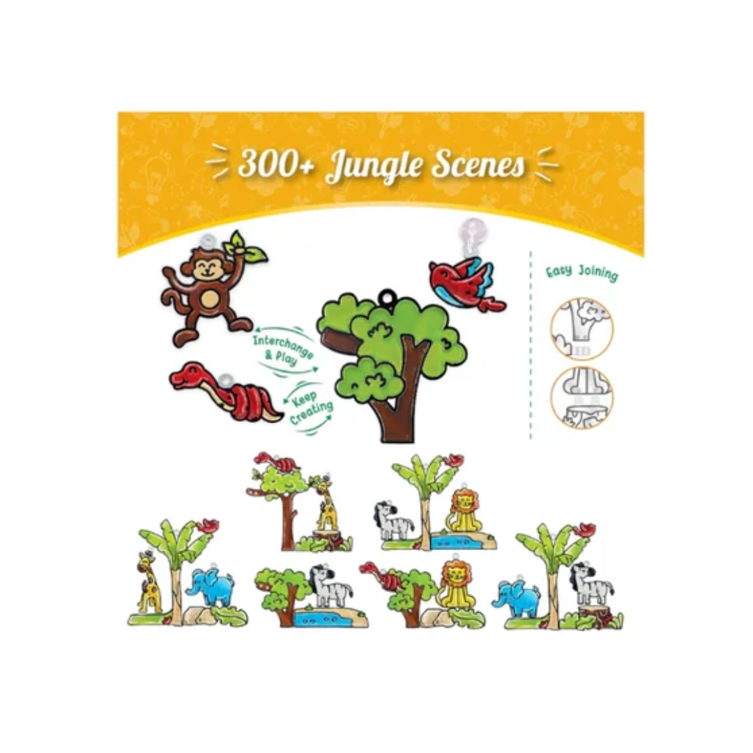 Imagimake Window Art Jungle