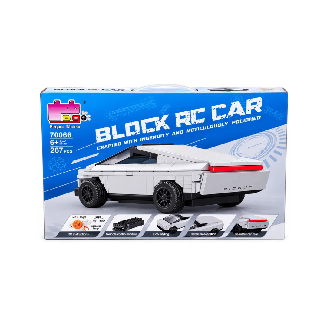 Pingao Blocks RC Pickup Truck Building Set with Remote Control