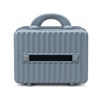Portable Hard Shell Makeup & Travel Organizer Case with Handle – Blue Grey (30cm)