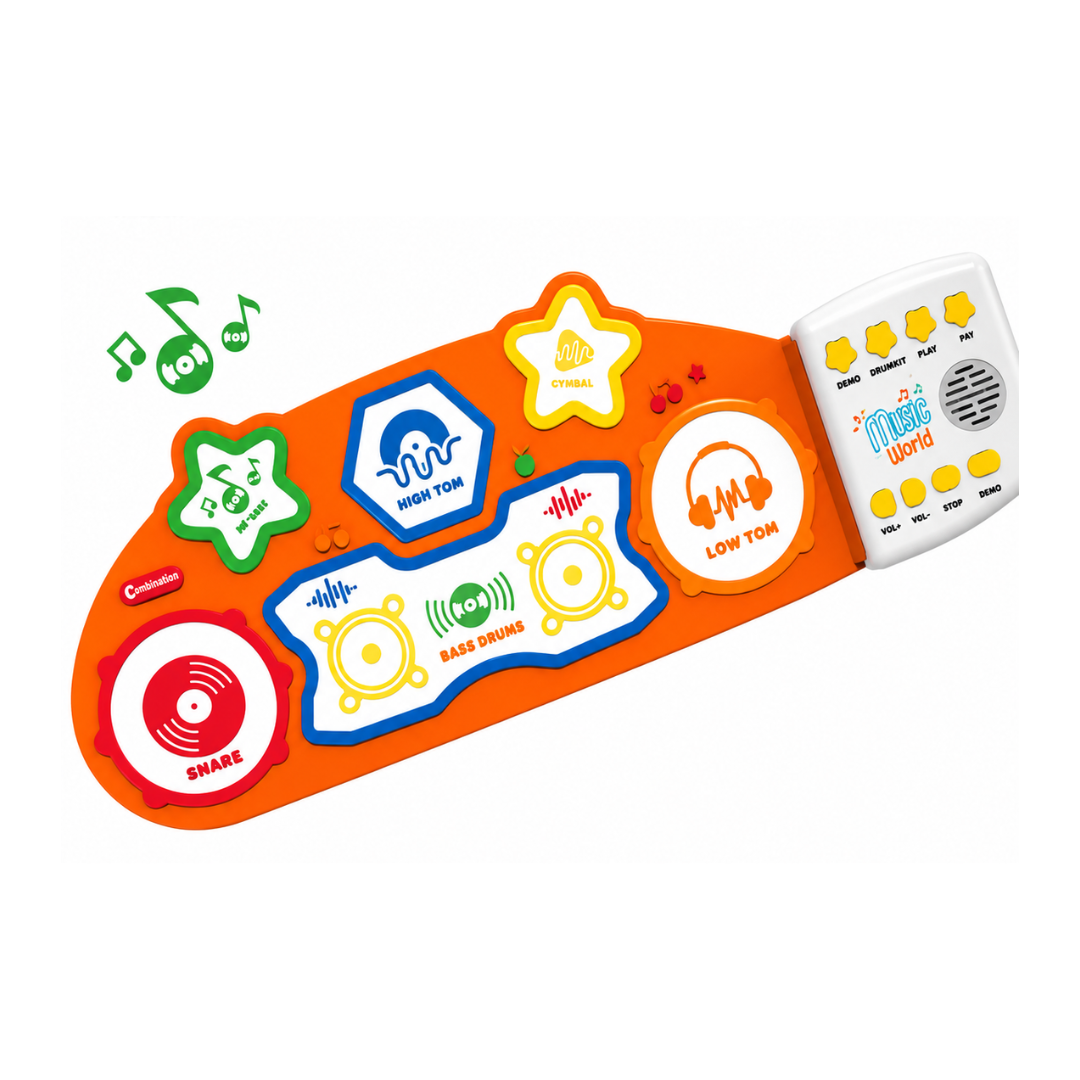 Rainbow Toys Education Silicone Portable Multi Functional Electronic Kids Piano Drum