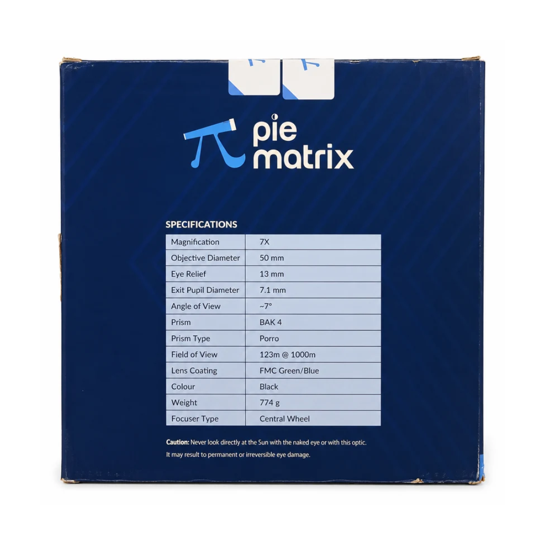 Pie Matrix Falcon F15(15×70) BinoaPie Matrix Sparrow 7x50 Binoculars | 7X Magnification with 50mm Lens | Outdoor Viewing Binocularscular (Copy)