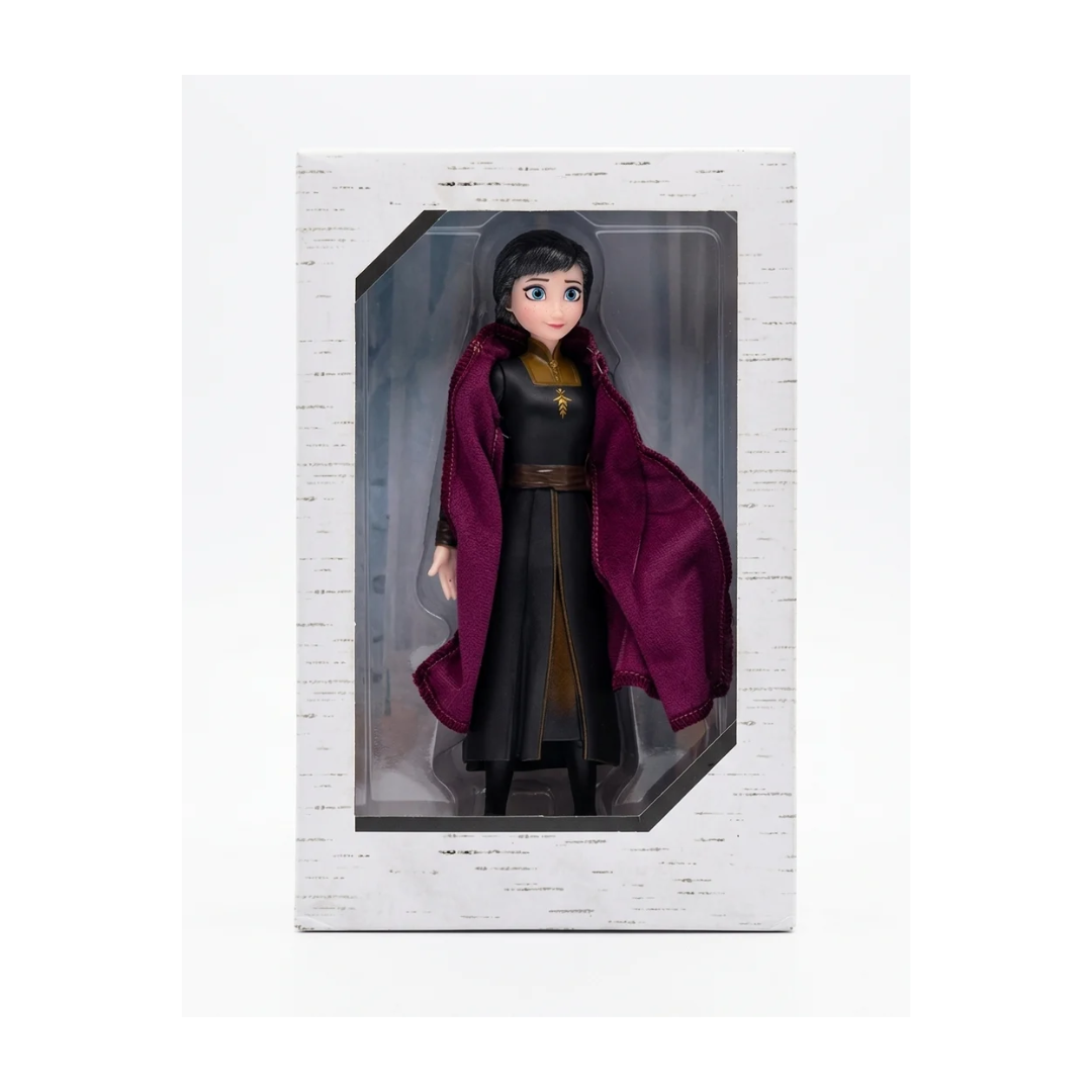 Elegant Princess Fashion Doll with Royal Purple Cape & Black Dress