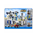Be Cool Police Station Building Blocks Set – 1139 PCS City Police Playset with Vehicles & Figures – 8+ Years