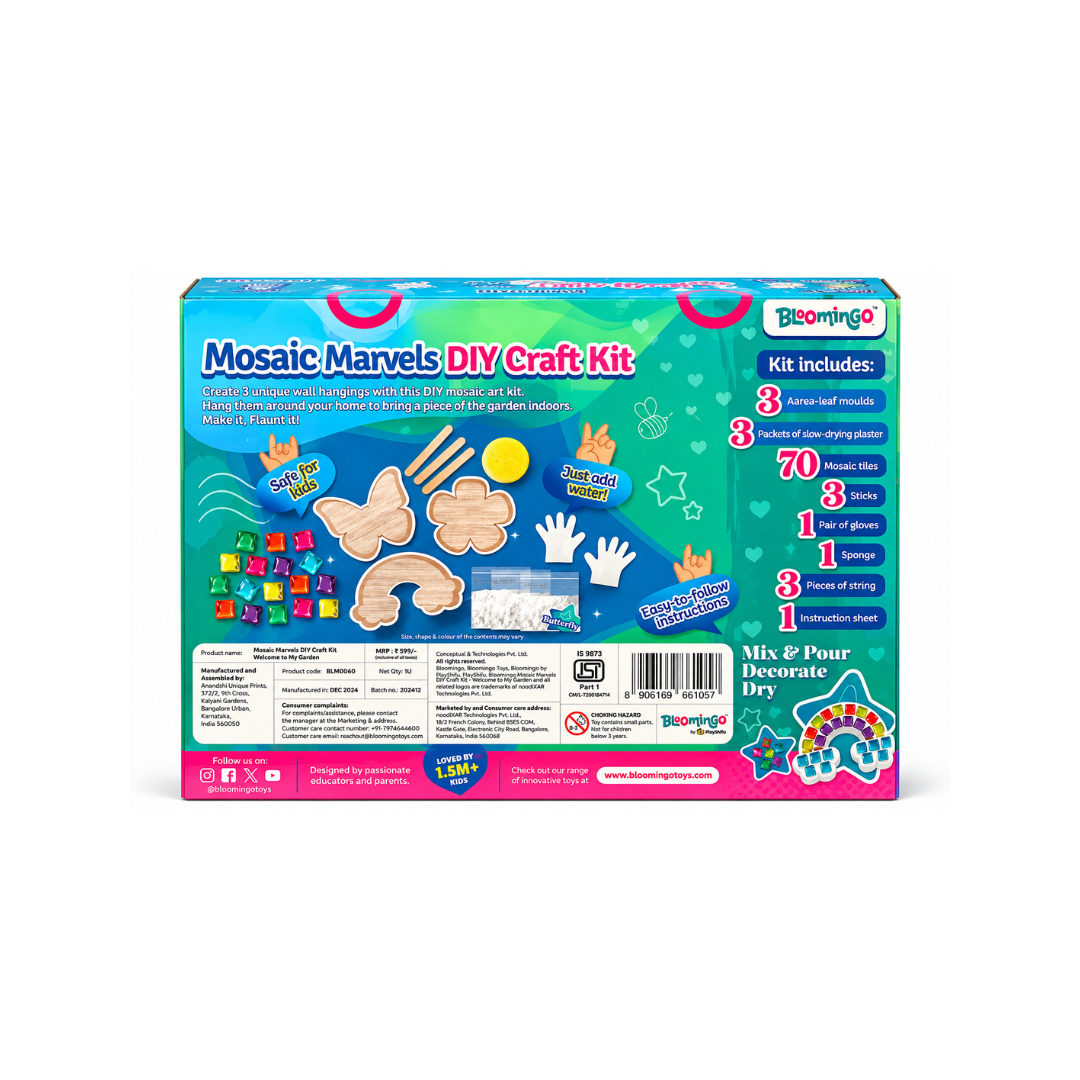 Blooming Welcome to My Garden - Mosaic Marvels DIY Craft Kit