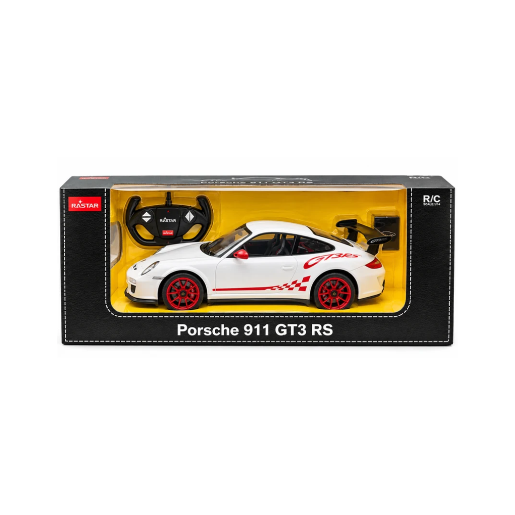 Rastar Porsche 911 GT3 RS 1:14 Scale Remote Control Car – White