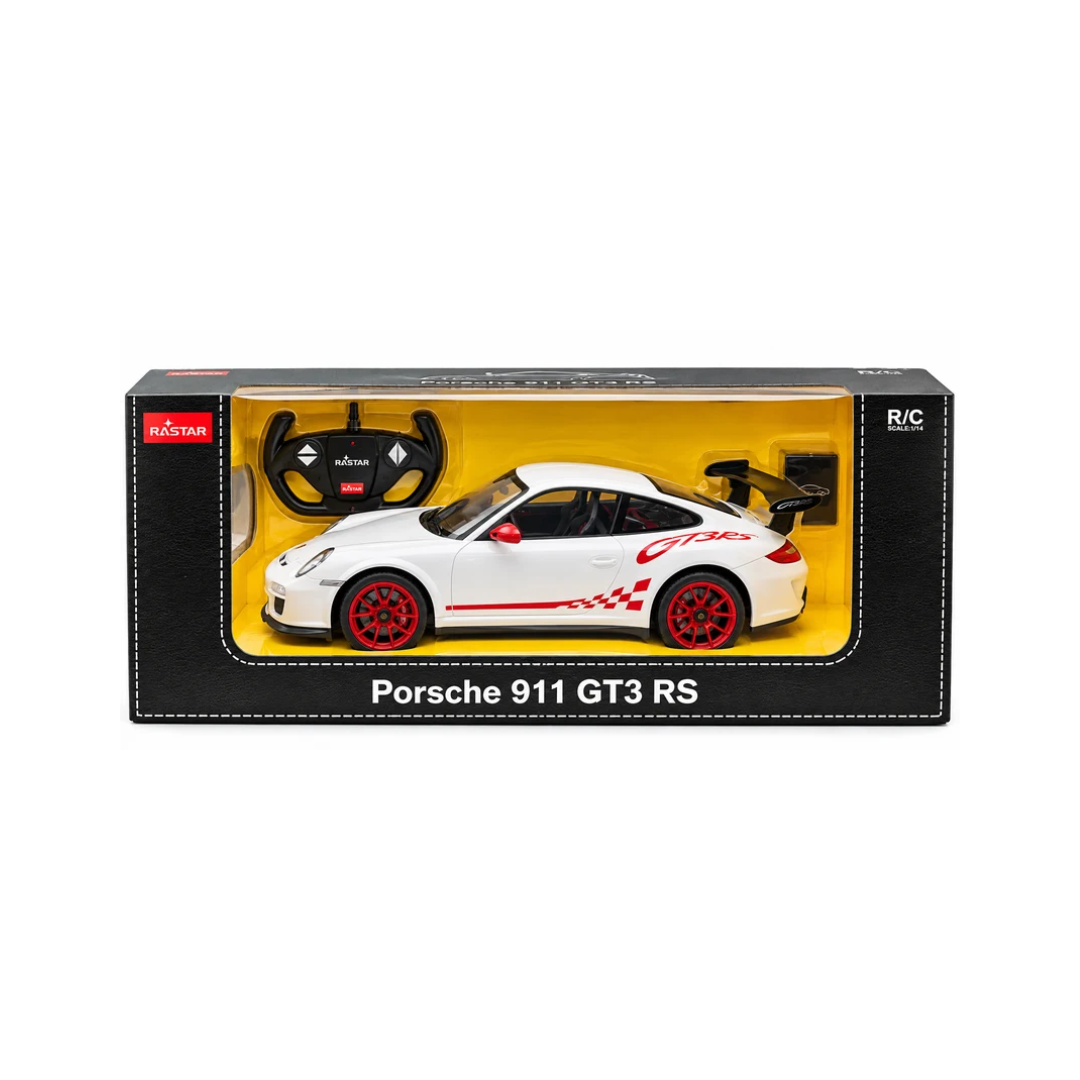 Rastar Porsche 911 GT3 RS 1:14 Scale Remote Control Car – White
