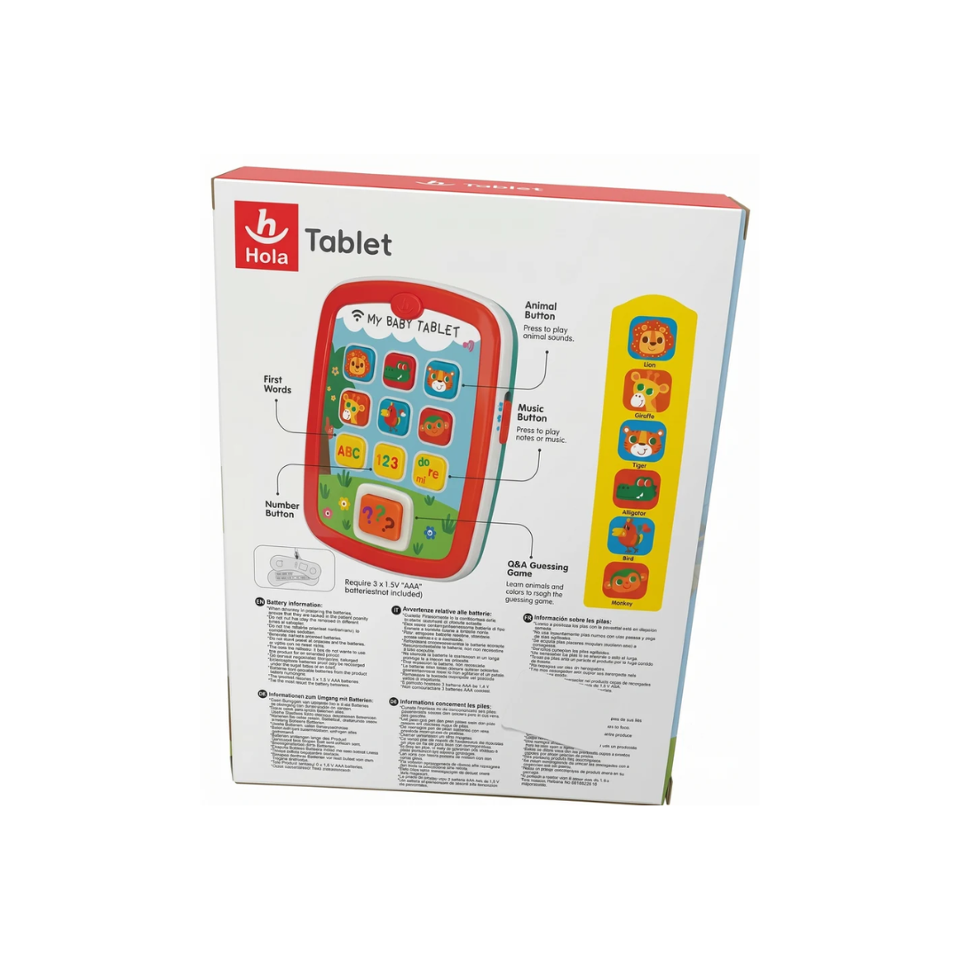 Hola My Baby Tablet Educational Toy for Babies 6–36 Months – 100+ Sounds, Songs, ABC, Numbers & Animal Learning