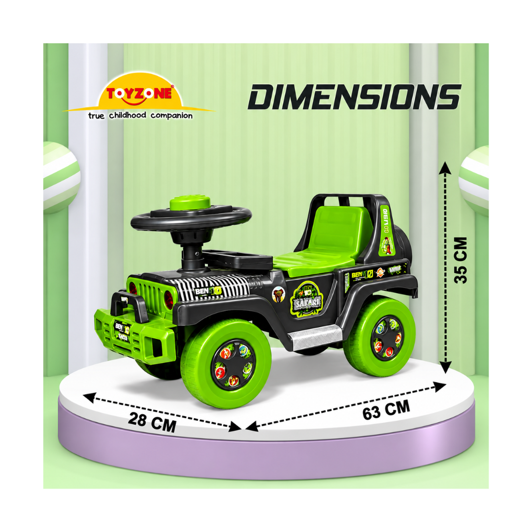 Toyzone Ben10 Safari 50926 Green and Yellow, 2Y+